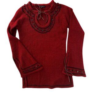 Red Nordic Sweater